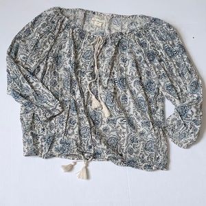 NWOT Denim & Supply Ralph Lauren Boho Top Bohemian Style Blouse - Size M